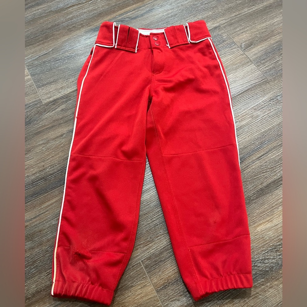Red Boombah women’s softball pants size 26
